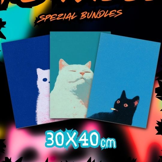 Bundle: The Daily Struggle (Bestseller 30x40cm) - NoCatNoHat