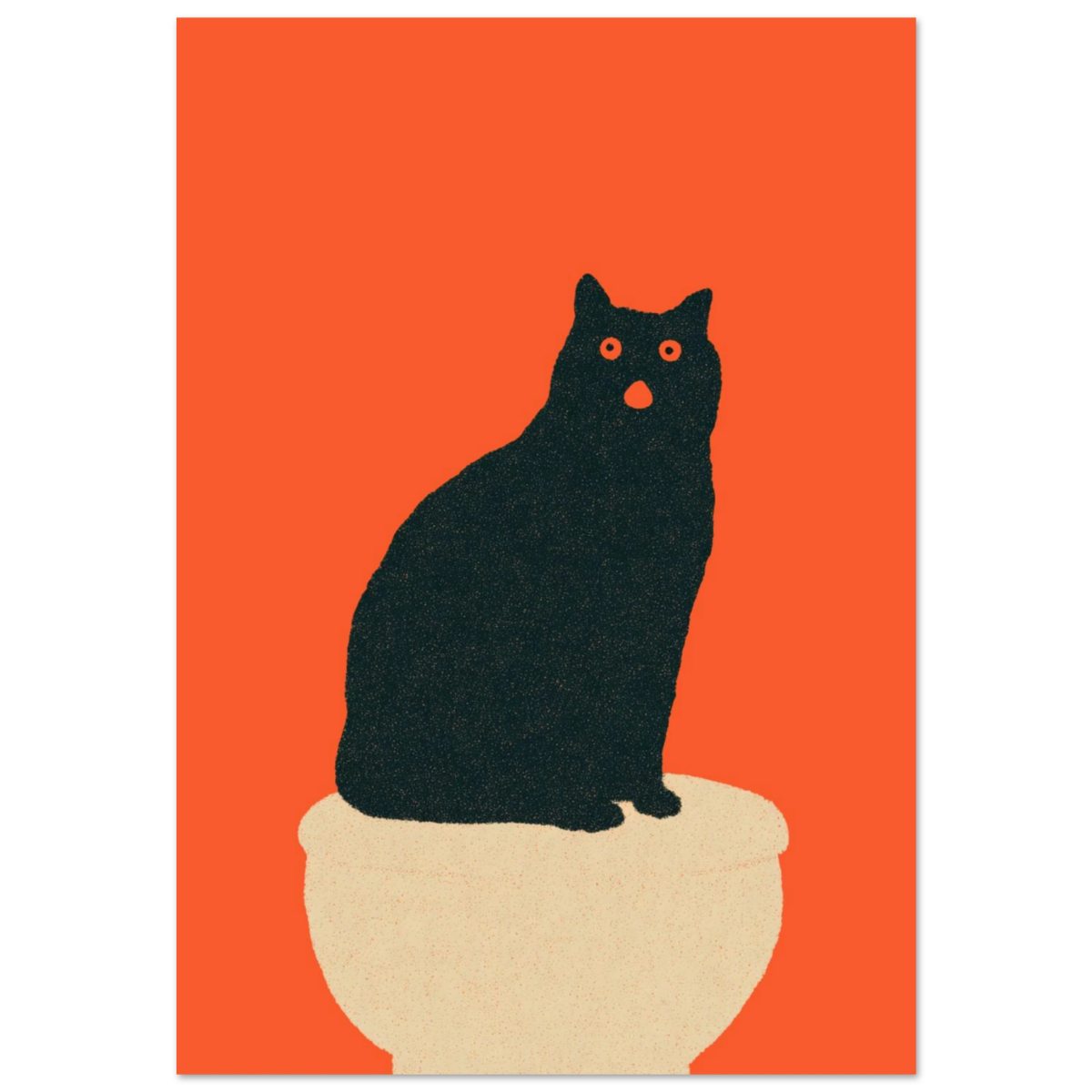she sits - Print Material - NoCatNoHat